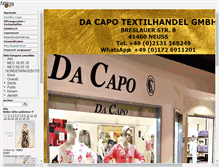 Tablet Screenshot of dacapo.fashion123.de